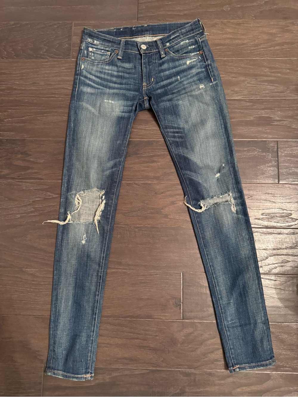 Denim & Supply Ralph Lauren Distressed Skinny Jeans - Blue